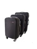 SMTE - 3 Piece Hard Outer Shell Luggage Set - Black