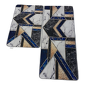 SMTE - Quality Comfortable 2 Piece kitchen Mat/Bath Rug Set - Kx2p 10