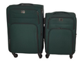 SMTE - Trolley 2 Piece Travel Luggage Spinner -Fabric - Green