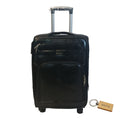 SMTE - Premium Leather Suitcase Large 75cm with  Keyring1 PieceBlack