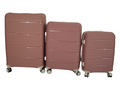 SMTE - Acesa Hard Shell Elite Suitcase Set 3 Piece - Gold
