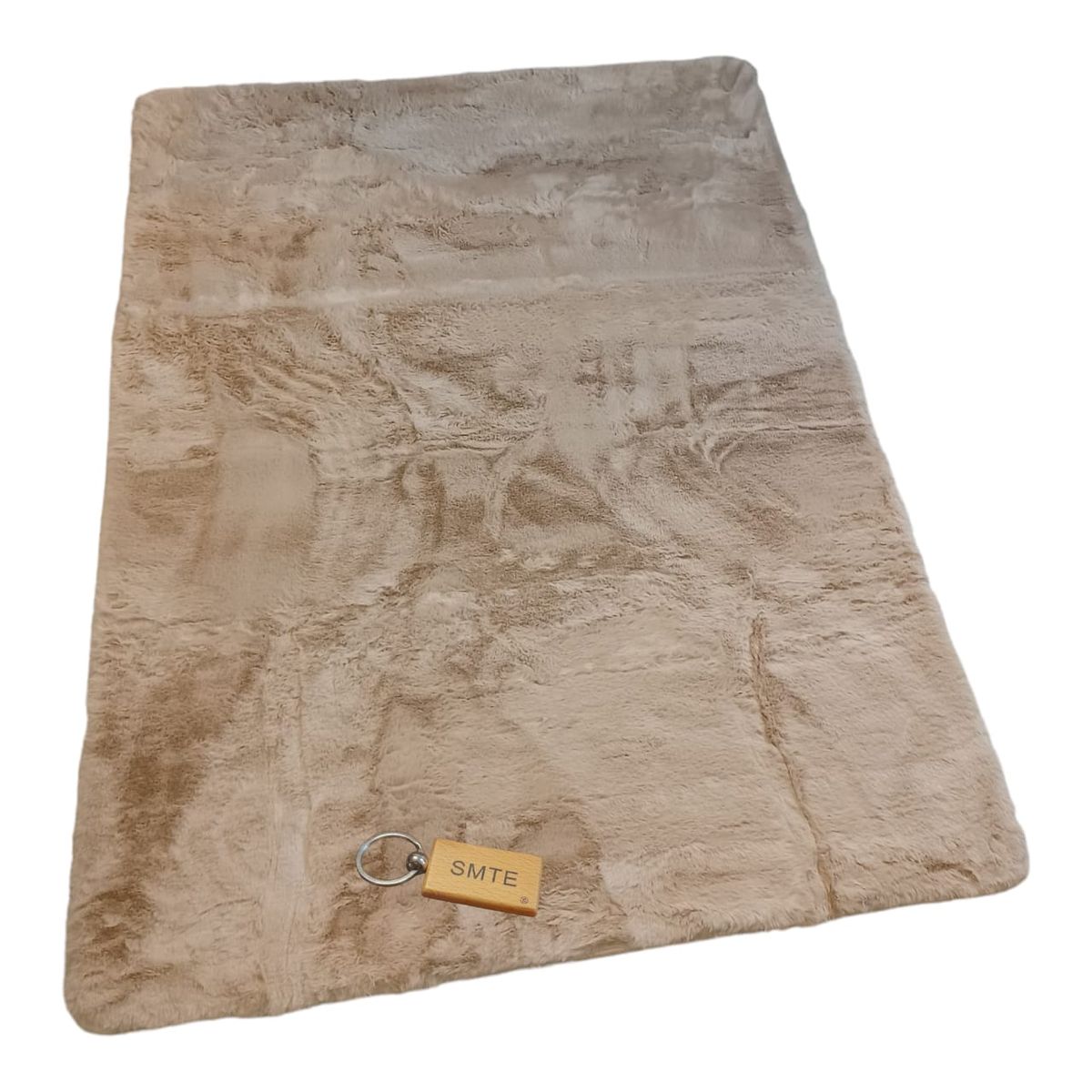 SMTE - Quality Maxsoft Rabbit/Bunny Skin Fluffy Rug With KeychainGold100 L x 140 W cm