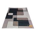 SMTE - 200cm by 150cmModern 3D Geometric Design Area Rug A52 With  keyring