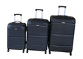 SMTE - Durable 3Piece ABS Luggage SetHardshell, Spinner Wheels, Nested Design