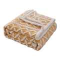 SMTE - Soft Sherpa Blanket Queen SizeYellow