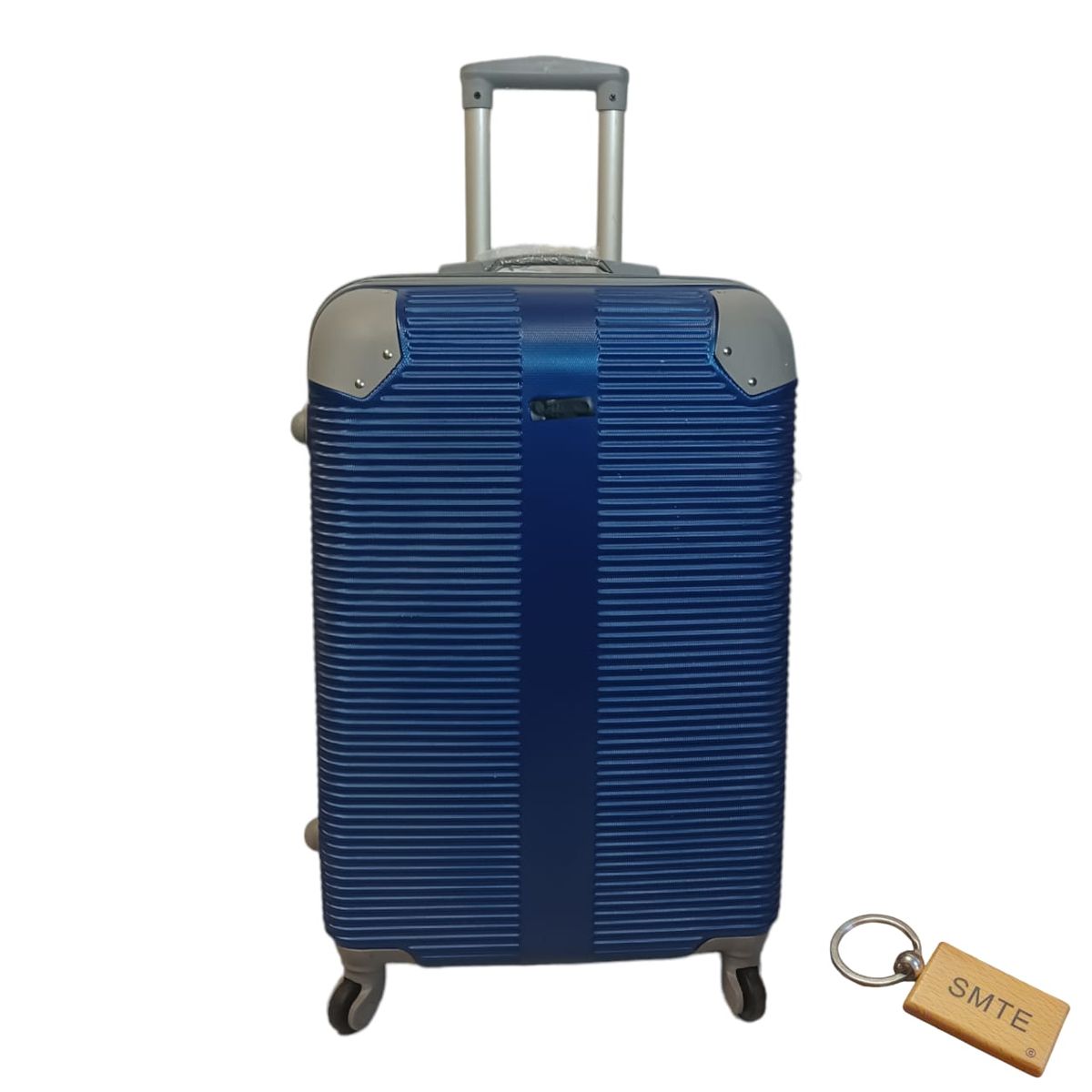SMTE - Durable Elegance: Suitcase Small 55cm with  Keyring1 PieceBlue