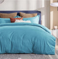 SMTE - High Quality Fabric Ace Duvet Cover Set - Blue - Double