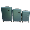 SMTE - Acesa - 3 Piece Hard Outer Shell Travel Luggage Suitcase Set Light Blue