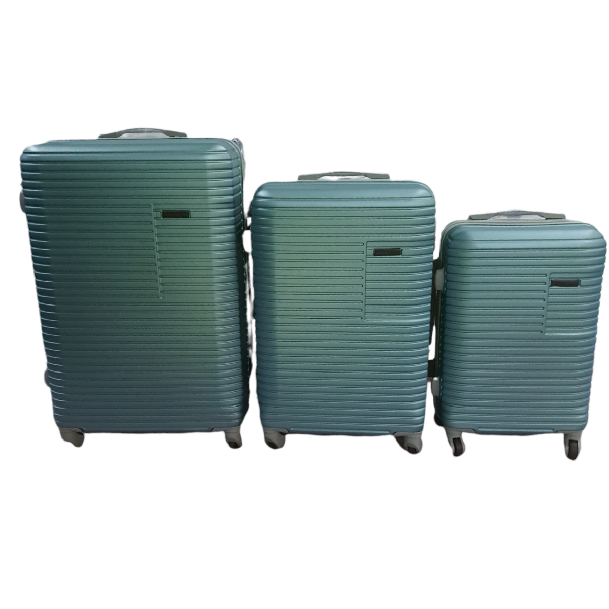 SMTE - Acesa - 3 Piece Hard Outer Shell Travel Luggage Suitcase Set Light Blue