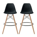 SMTE - Modern Armless Counter - Bar Chairs - Set of 2
