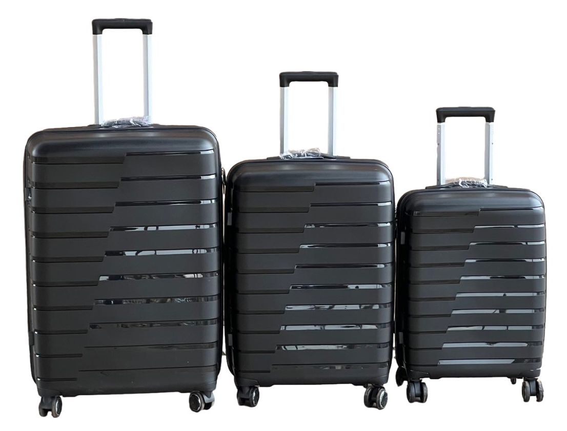 SMTE - Unbreakable PP LuggagePiece Suitcase Set 29inchBlack