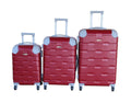 SMTE - 3Piece Travel 27Inch Luggage Suitcase Bag SetStylishMaroon