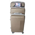 SMTE - Galaxy G 4Piece Hard Shell Luggage SetBrown