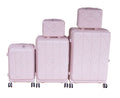 SMTE - 5Piece Pink PC Spinner Luggage SetTSA Lock, Vanity Cases Included