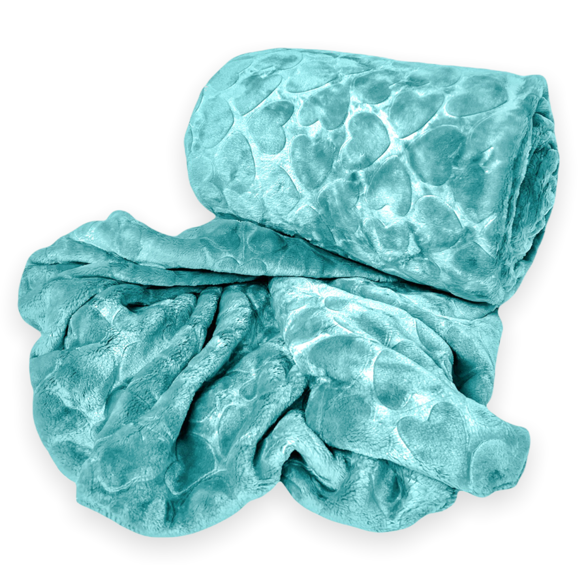SMTE - Super soft Throw Fleece Blanket Warm Winter -  Caribbean Blue