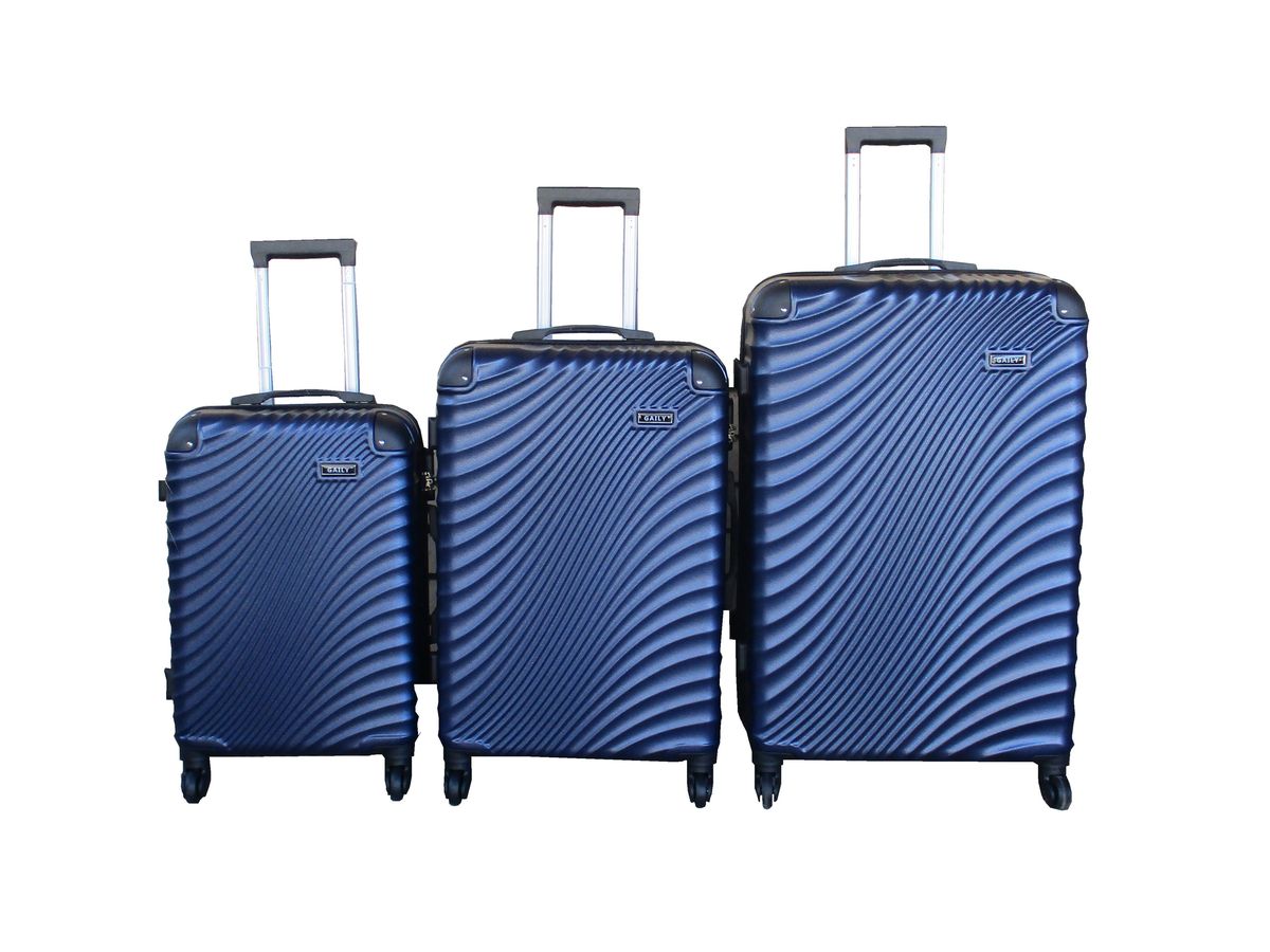SMTE - 3 Piece Travel 30Inch Luggage Suitcase Bag SetStylishNavy