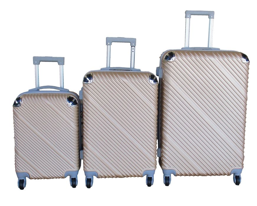 SMTE - 3Piece Travel Luggage Suitcase Bag SetStylish, and ConvenientGold