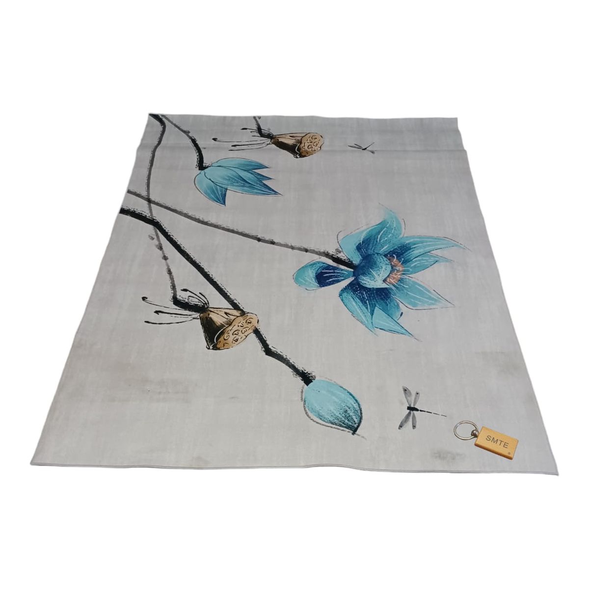 SMTE - 200cm by 150cmModern 3D Geometric Design Area Rug A59 With  Keyring