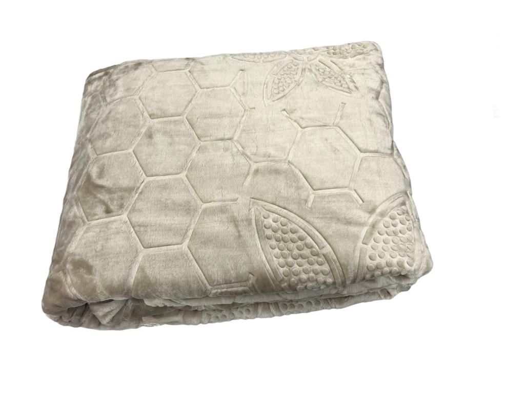 SMTE - Soft Cozy Mink Blanket DM - Cream