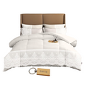 SMTE - Bedspread Set with a  KeyringDL5PC5PieceWhite