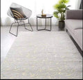 SMTE - Soft Metallic Marble Pattern Design 160x200cm Carpet - White