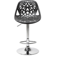SMTE - Athena Floral Bar Stool - Black