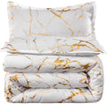 SMTE - Luxuries Velvet Comforter Set - 3-Piece - White