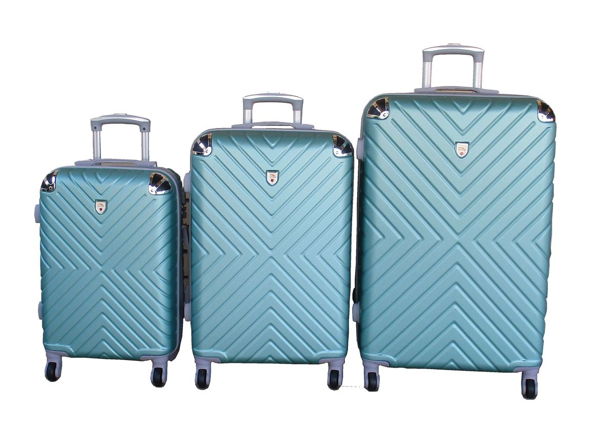 SMTE - 3Piece Travel 28Inch Luggage Suitcase Bag SetStylishLight Green