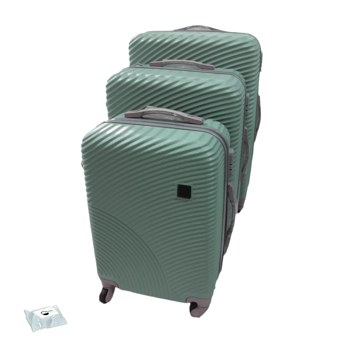SMTE -  Quality Hard Outer Shell Wave LP01x  and Tieback - 3 Piece Set - Light Green