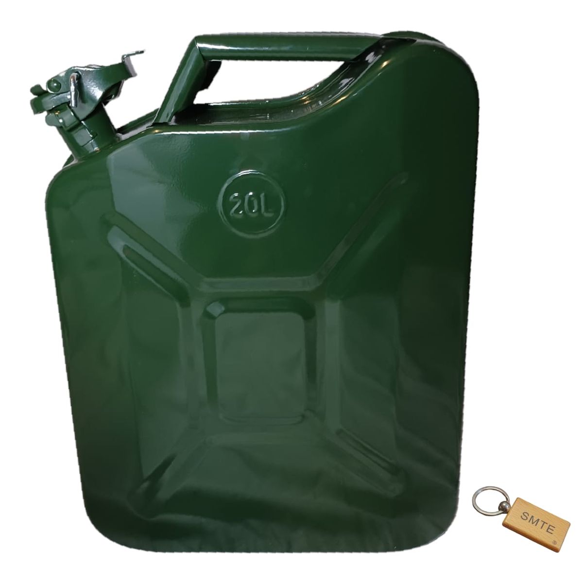 SMTE - Premium 20L Jerrycan: Liquid Storage Solution +  KeyringGreen