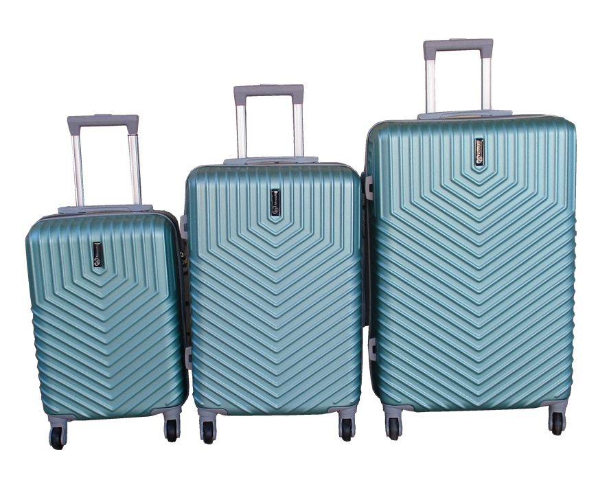 SMTE - 3Piece Travel Luggage Suitcase Bag SetStylish, and ConvenientGreen