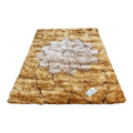 SMTE - Quality Heavy Duty Fluffy/Shaggy Rug & Tieback (Persia-01) - Gold