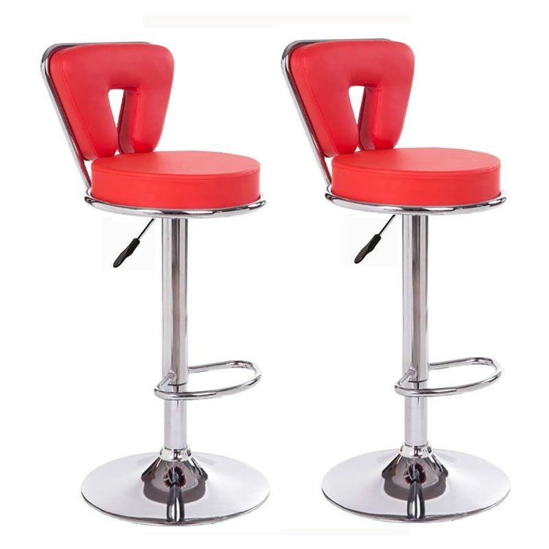 SMTE - Pack of Two Bar Stools or Kitchen Counter Chairs
