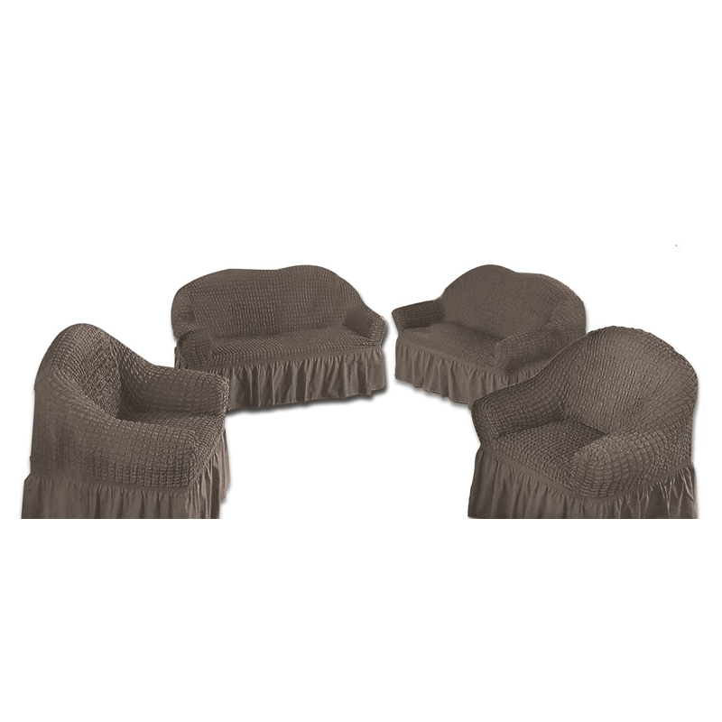 SMTE - 4 Piece High Elastic Universal Sofa covers - Grey