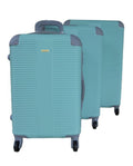 SMTE - Ace - 3 Piece Quality Hard Outer Shell Protected Luggage Set - Sky Blue