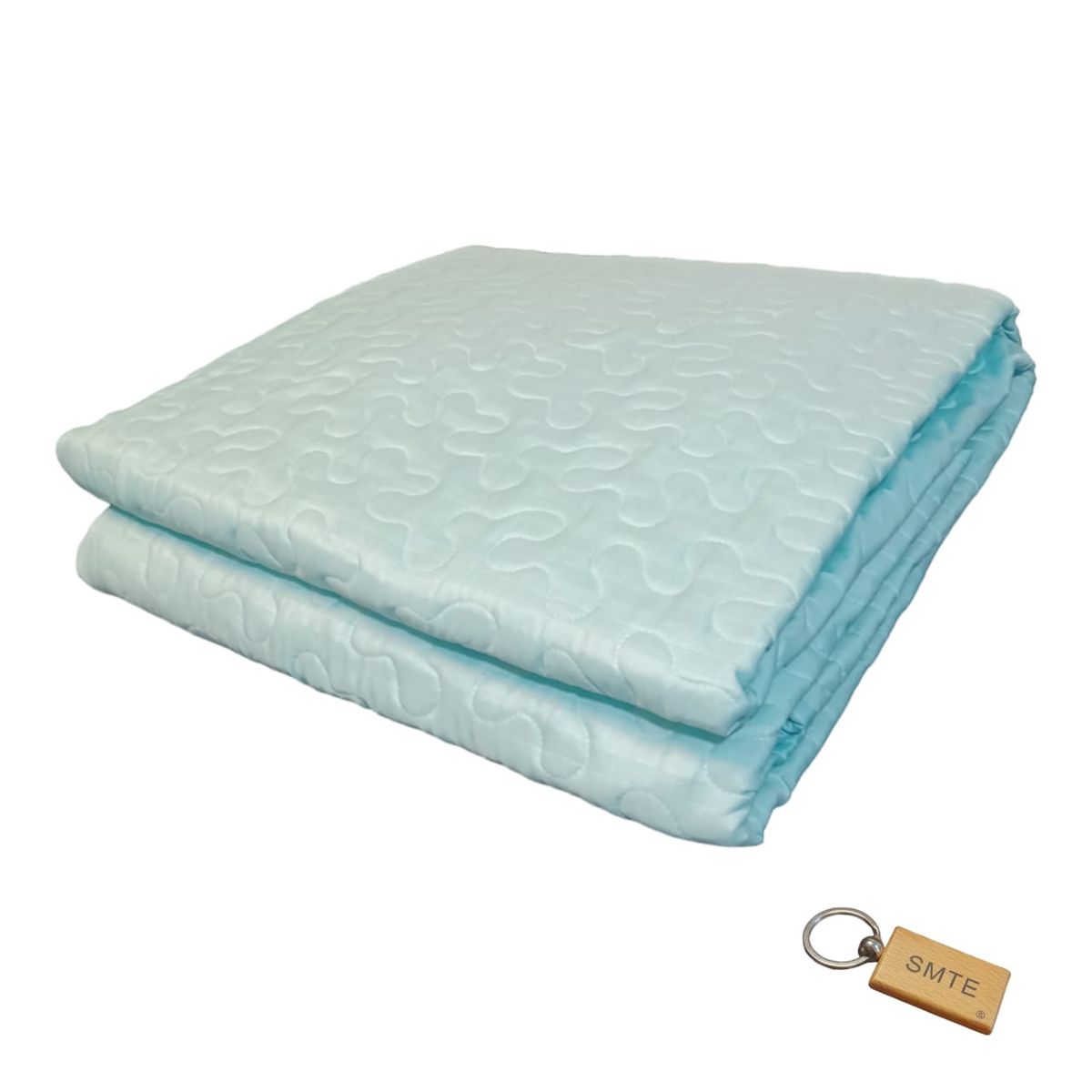SMTE - Premium Plane Bedspread: Elevate Your Bedroom with Timeless+ KeyringSky Blue