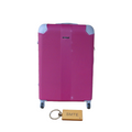 SMTE - Hard Outer Shell Luggage 23" with  KeyringHot Pink