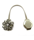 SMTE - High End Design Curtain Holder - Floral Set of Two - bronze