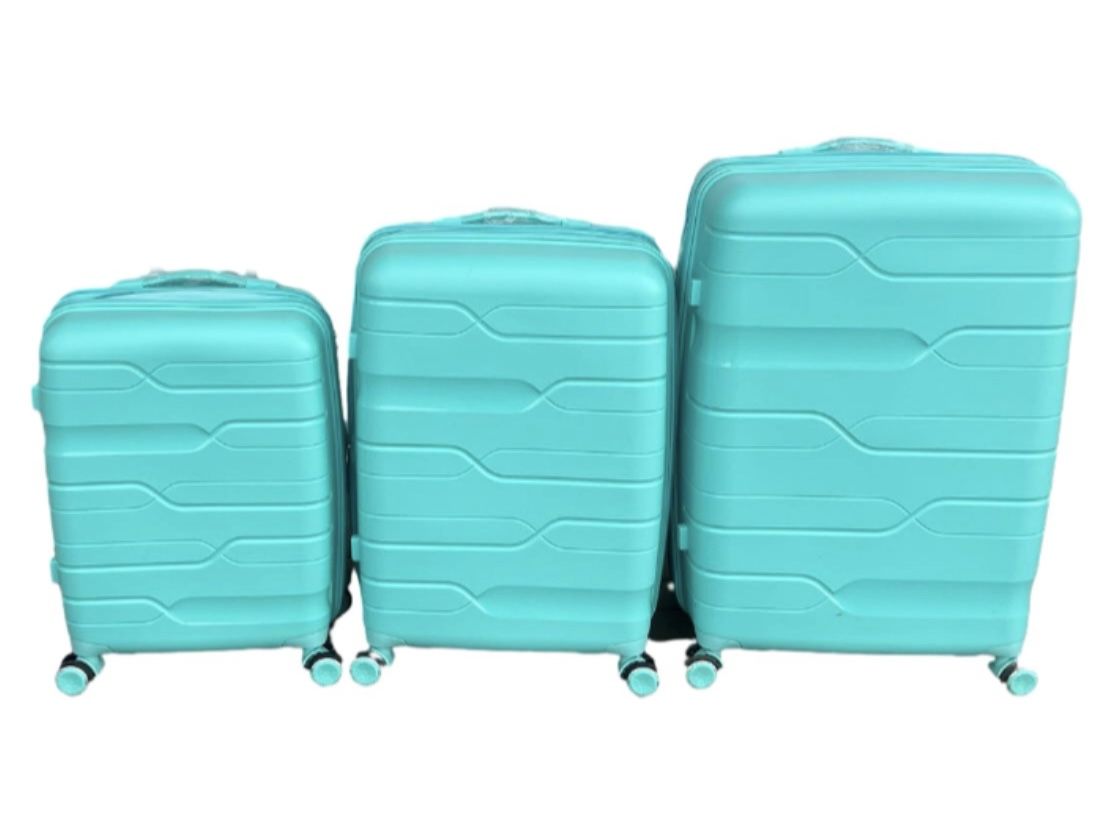 SMTE - Ultimate PP 3Piece Unbreakable and Expandable Suitcase SetMint Green