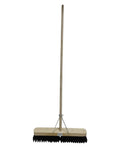 SMTE -  HeavyDuty Floor Broom with Wooden Handle