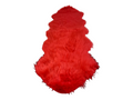 SMTE - Faux Fur Rug - 60cm x 1.8 m - Red