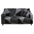 SMTE - 3.2.1 Seater Decorative Elastic Couch Covers - Black Diamond
