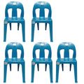 SMTE - Party Plastic Chair Set of 4Blue