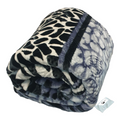 SMTE - 2-Ply Ruling Premium Heavy Winter Mink Blanket & Tieback - Snow Leopard