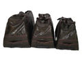 SMTE -  3 Piece Leather Hand luggage bags- Brown - Brown