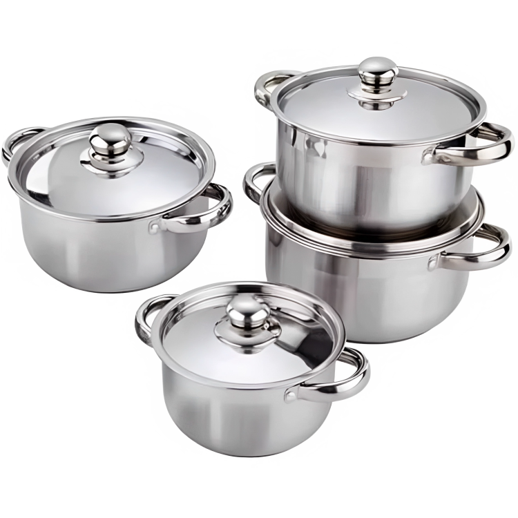 SMTE - Silver Stainless steel Sealed 8 Pot