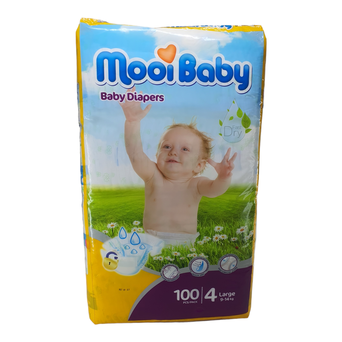 SMTE - Super Soft Quality Baby Nappies & Diapers - Large (9 - 14 kg )- YP100