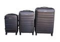 SMTE - 3-Piece ABS Luggage Set - Durable - Lightweight - Ideal for Travelers - Brown