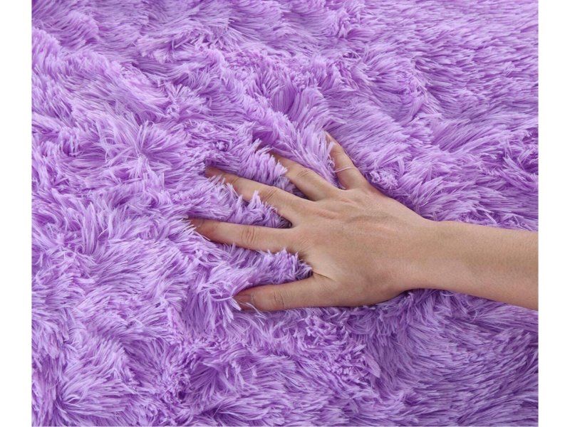 SMTE - Soft Fluffy Rug - Purple