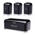 SMTE - Yax Cannister Set 4 Piece - Black, Silver
